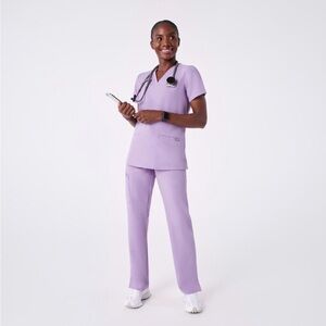 Figs Lavender Short Sleeve Tee